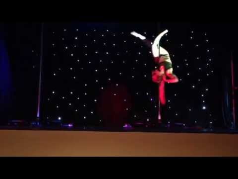 Blindfolded Pole Dance Performance - Miss Pole Dance UK