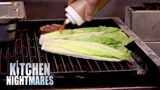 Chef Serves Gordon Grilled Lettuce - Kitchen Nightmares