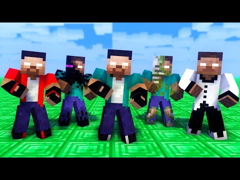MONSTER SCHOOL : HEROBRINE BROTHERS DANCE JOANA MEME - MINECRAFT ANIMATION