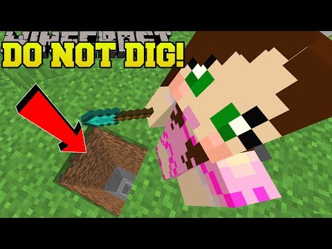 Minecraft: *NEVER* DIG STRAIGHT DOWN! - CENTER OF THE EARTH - Custom Map