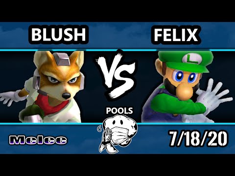 GOML 2020 SSBM - Blush (Fox) Vs. Felix (Luigi) Melee Pools