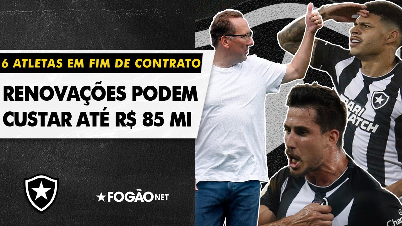 Botafogo pode gastar até R$ 85 milhões com renovações no fim da temporada 2023