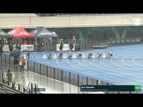 Boys Under 13 100m H1 - 2020 State Combined Events Championships // LAVicTV