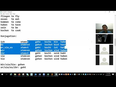 Reva University German A1.1 - Class 2