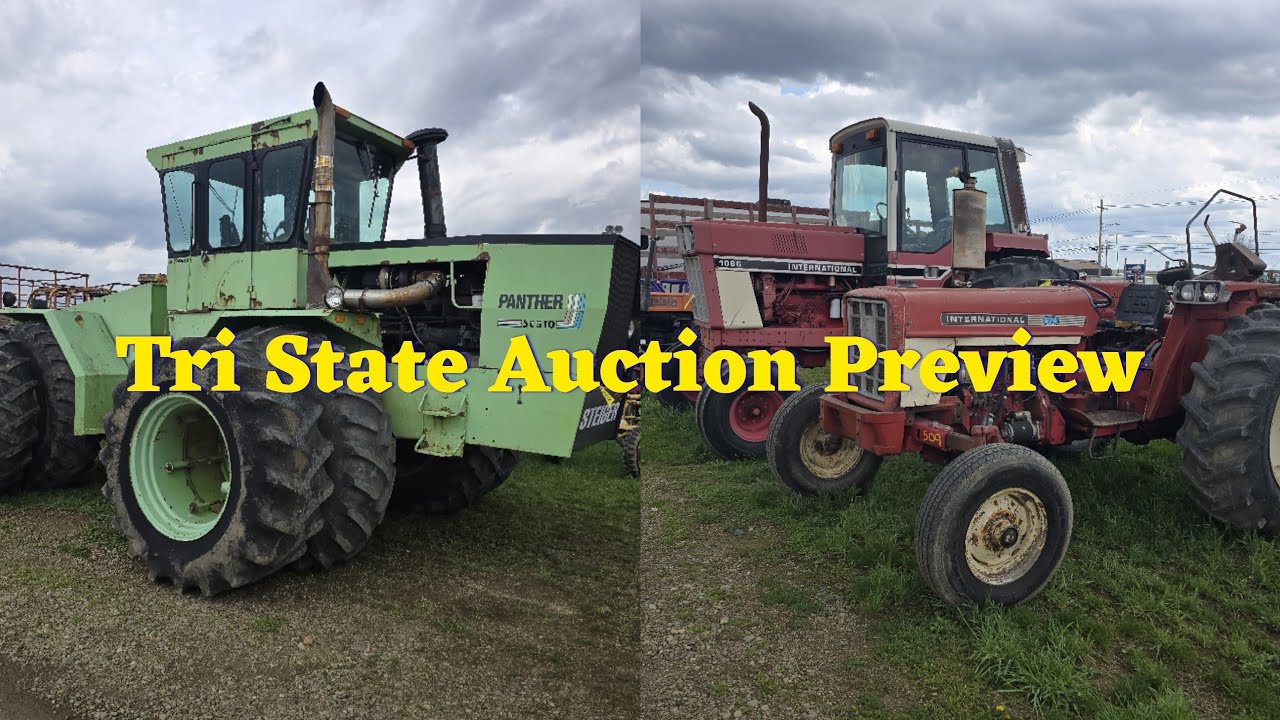 Tri-State Auction Services Spring Consignment Preview | Multi-Color Tractor Sale