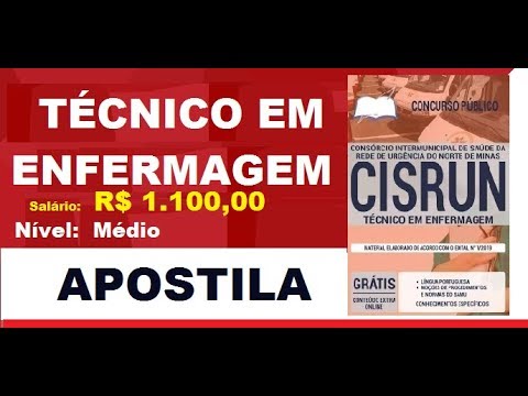 Apostila Concurso CISRUN MG 2019 Cargo Técnico em Enfermagem