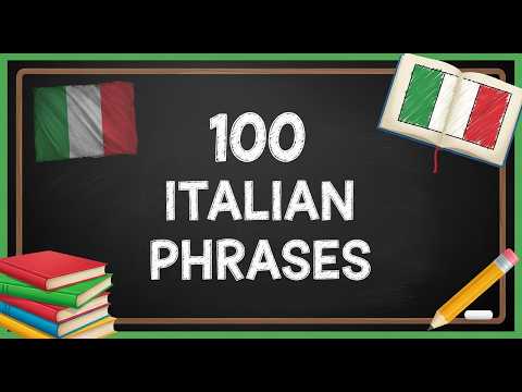 100 Italian phrases for beginners |100 most common words in Italian with English translation