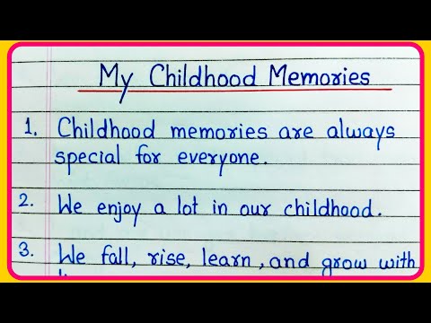 10 lines on My Childhood Memories essay | Essay on My Childhood Memories | My Childhood essay