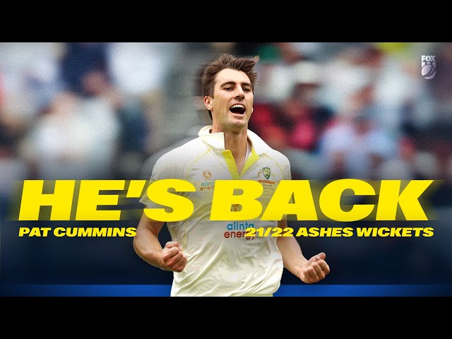 EVERY WICKET! 🥵 Pat Cummins takes BULK wickets in 2021/22 Ashes series 🤌 | Fox Cricket | Highlights