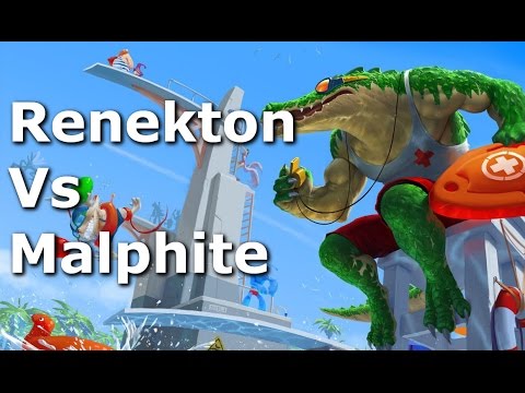 Renekton Vs Malphite Top Lane Commentary - Season 6 - League of Legends