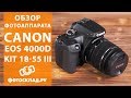 Фотокамера Canon EOS 4000D Body черный - Видео