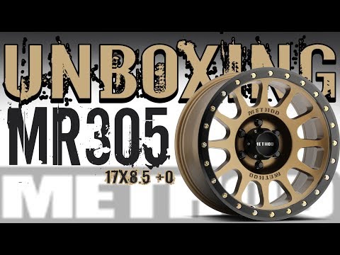 Method MR305 17x8.5 +0 Wheel Rim Unboxing