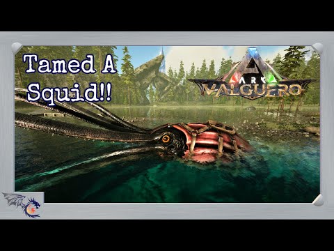 Tusoteuthis Taming Using Our Mosa As Bait | ARK: Valguero #61