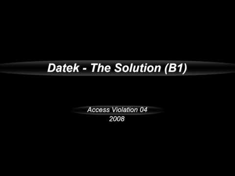 [Access Violation 04] B1_The Solution  (Datek)