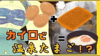 【検証】エコ？カイロで温泉卵を作ろう！【ストップモーション　Stop motion】