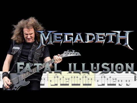 Megadeth - Fatal Illusion (Bass Tabs and Notation ) By  @ChamisBass   #chamisbass #basstabs