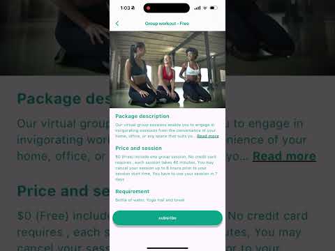 Remote Personal Trainer: Live