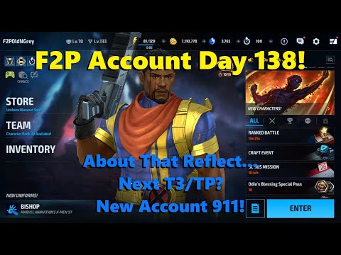 Marvel Future Fight: F2P Account Day 138! About That Reflect... Next T3/TP! New Account 911!!  🪞🤓🩹