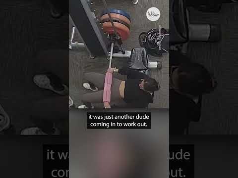 , title : 'Brave woman fights off male attacker while alone at gym | USA TODAY #Shorts'