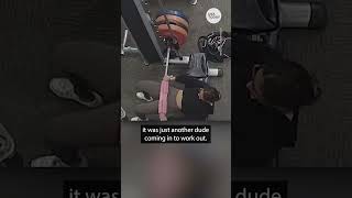 Brave woman fights off male attacker while alone at gym | USA TODAY #Shorts