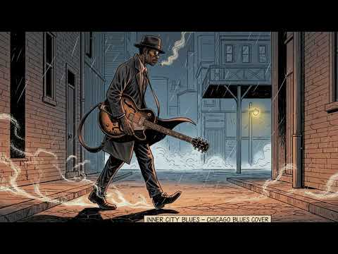 Rodriguez - Inner City Blues (Chicago Blues Cover) Electric Grit | Badgerino