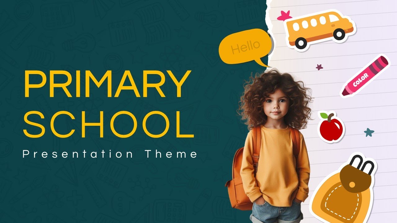 Primary School Presentation Theme Animated PowerPoint Slides