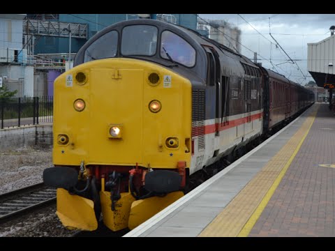#416: *1 Tone* Intercity Class 37518 'Fort William' passes Warrington Bank Quay (29/08/14)