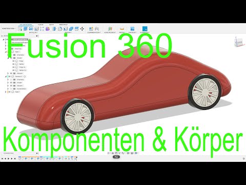 Components and bodies: how and when to use what? Fusion 360 Tutorial CAD German