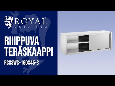 video - Kakkoslaatu Riiippuva teräskaappi - 160 x 45 cm