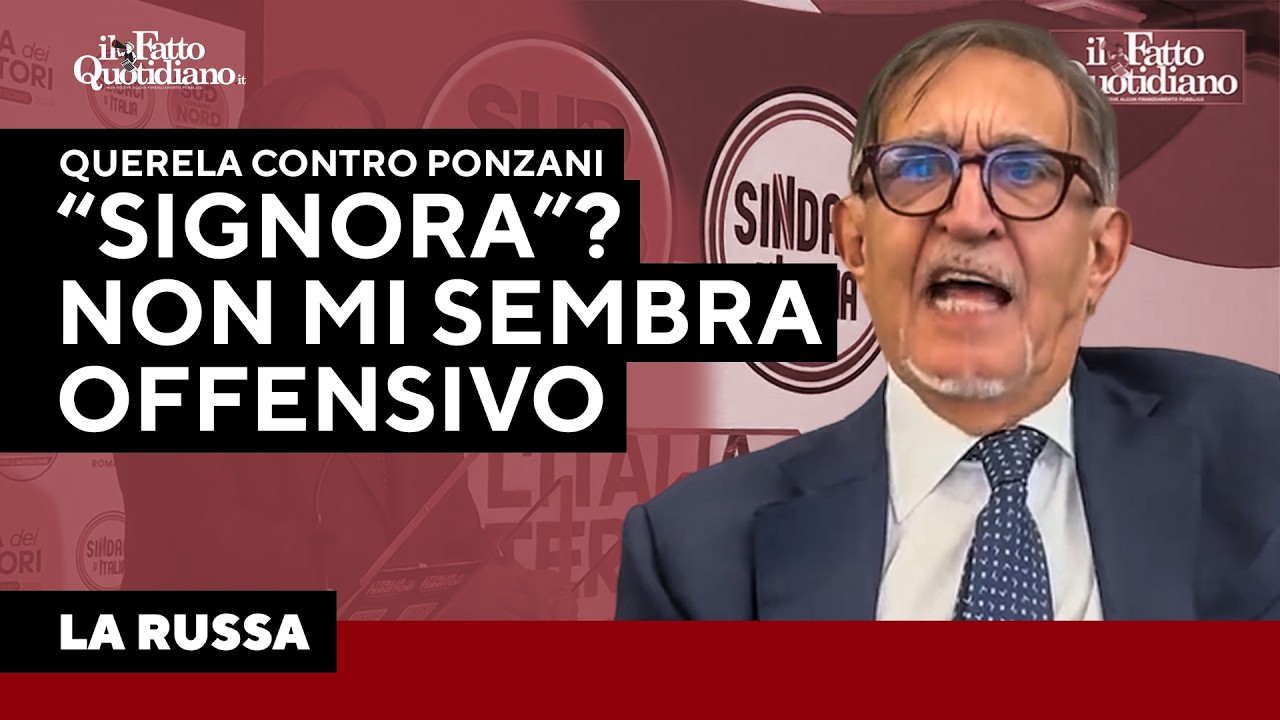 La Russa: “La signora Ponzani ha fatto marcia indietro. Ritirare la querela? Ci penso”