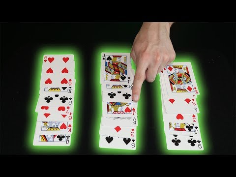 "Three Piles" Card Trick - Beginner Magic Tutorial