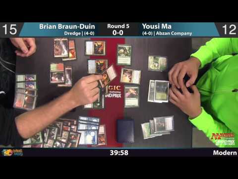 GP Dallas, Round 5 - Brian Braun-Duin (Dredge) vs. Yousi Ma (Abzan Company)