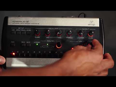 COMO FAZER A SUA MIX NO BEHRINGER POWERPLAY 16 (P16)