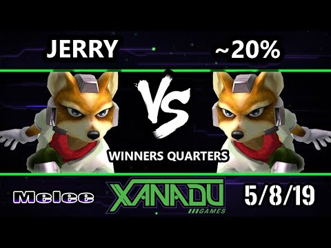 S@X 301 SSBM - Jerry (Fox) Vs. ~20% (Fox) - Smash Melee Winners Quarters