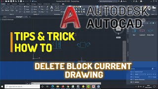 AutoCAD How To Delete Blocks Current Drawing