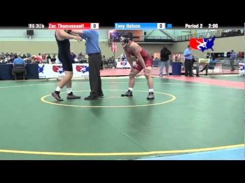 University Nat`ls FS  120 KG / 264.5 lbs: Zac Thomussaeit vs. Tony Nelson
