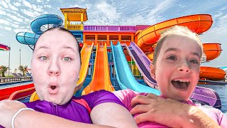 Ruby and Bonnie in Legoland - Dubai Amusement Park Family Fun for kids