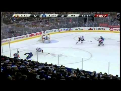 Jay McClement goal 2-0 Mar 6 2013 Ottawa Senators vs Toronto Maple Leafs NHL Hockey