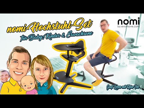 Das nomi Hochstuhl Set als Kinderstuhl mit Wippe bis Erwachsenen ✅ Aufbau, Erfahrung & Test + Preis