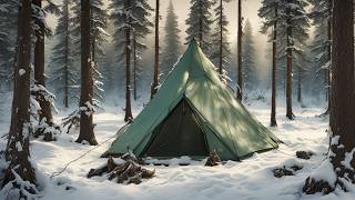 Hot Tent Camping Setup - Surviving Subzero Temperatures in Style