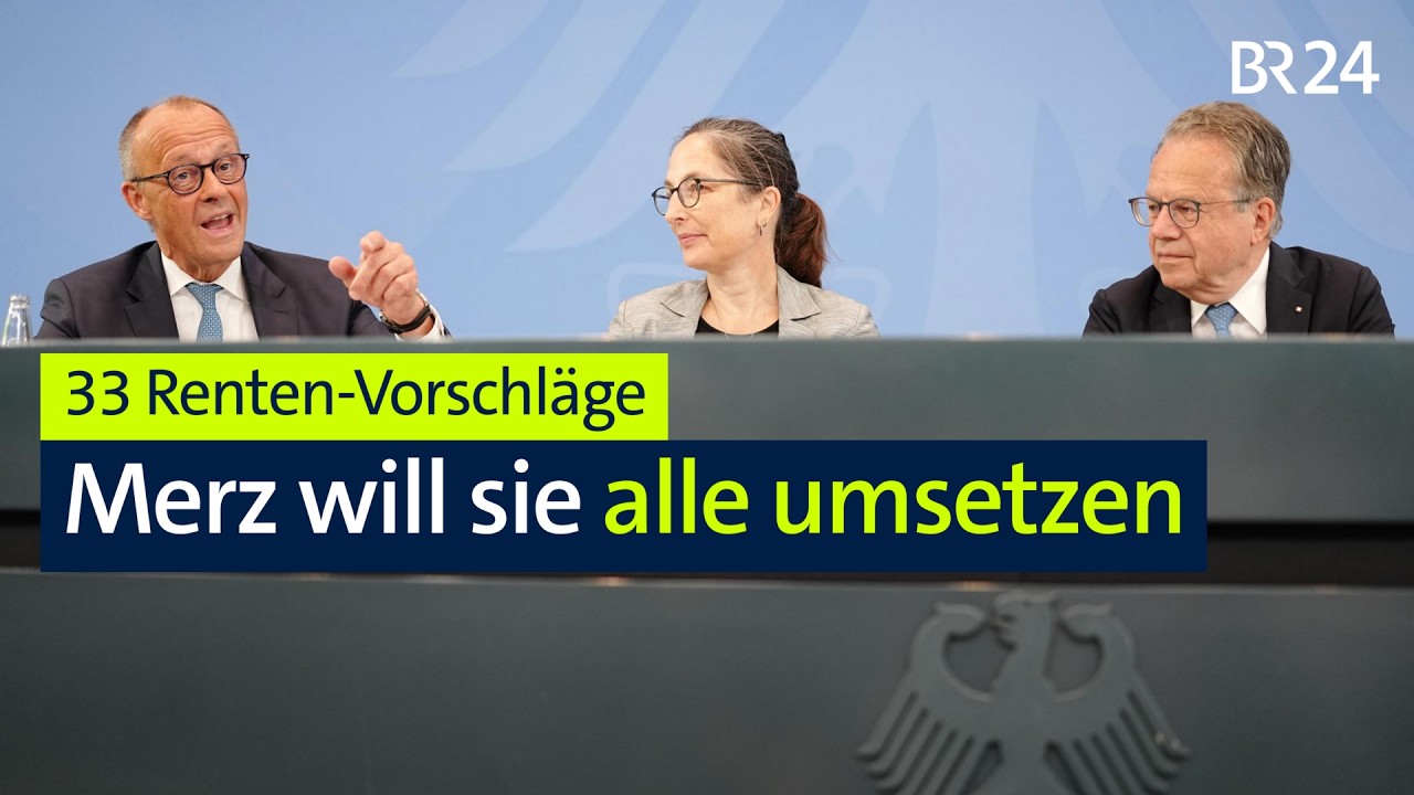 33 Renten-Vorschläge – Merz will sie alle umsetzen | BR24