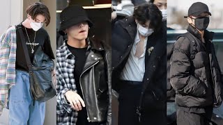 BTS Jungkook Airport Fashion Styles 2021 with vide