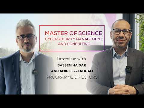 Interview with the programme directors of the MSc Cybersecurity Management and Consulting
