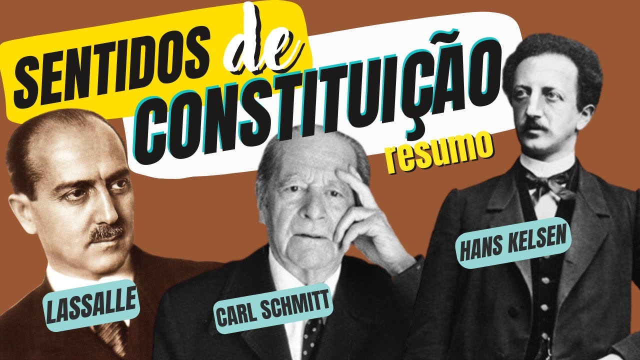SENTIDOS DE CONSTITUIÇÃO | RESUMO (Direito Constitucional - Concurso Público)