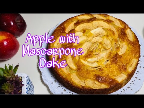 Apple with Mascarpone Cake//How to make apple with mascarpone cake//Apple Cake