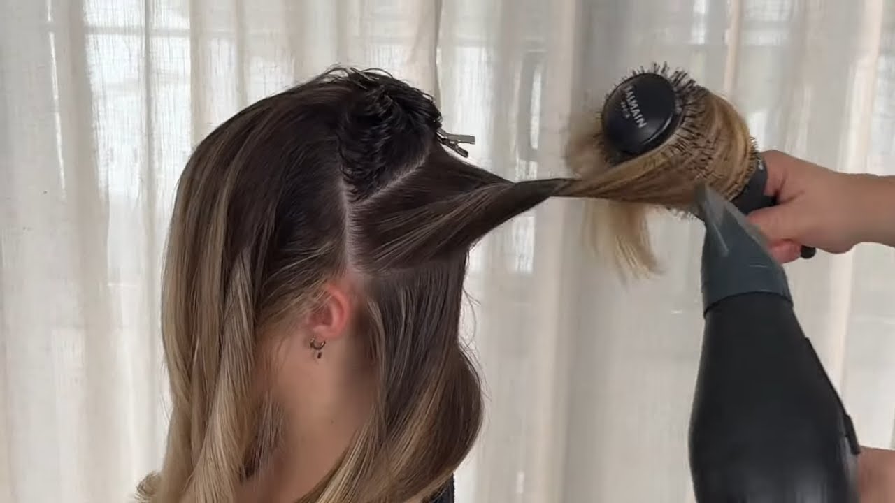 how to BLOW DRY  Big Bouncy Hair Fast