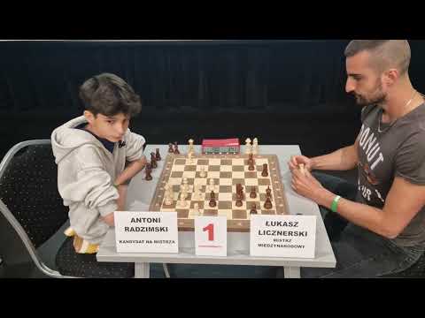 IM Łukasz Licznerski vs CM Antoni Radzimski IV Memoriał Szachowy Stanisława Zmory 11 05 2025