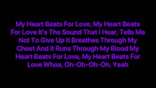 Miley Cyrus - My Heart Beats For Love (Lyrics)