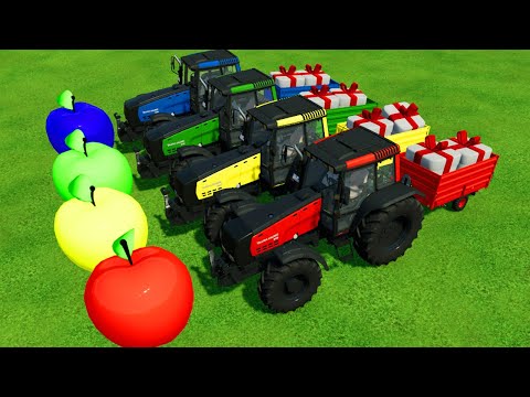 CLAAS TRACTORS vs COLORED APPLES GITF NOEL - Farming Simulator 22