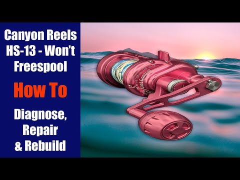 Canyon Reels HS-13 | Freespool Fix + How To Take Apart & Service - Fishing Reel Repair